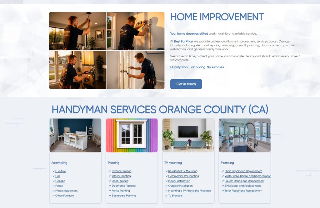 Best Fix Price — handyman в Irvine, CA — home full 02